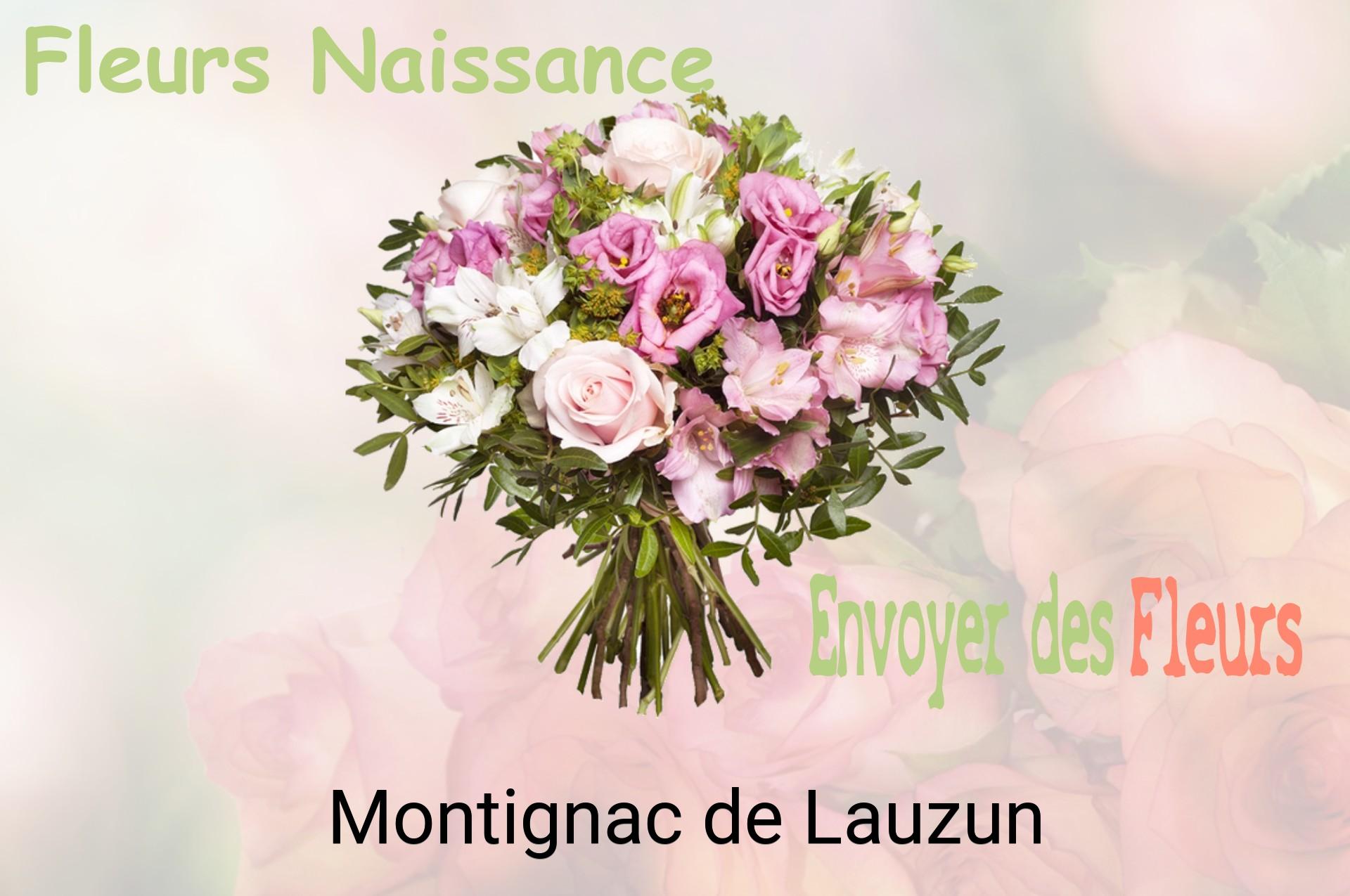 Bouquet de fleurs de naissance livré à Montignac-de-Lauzun