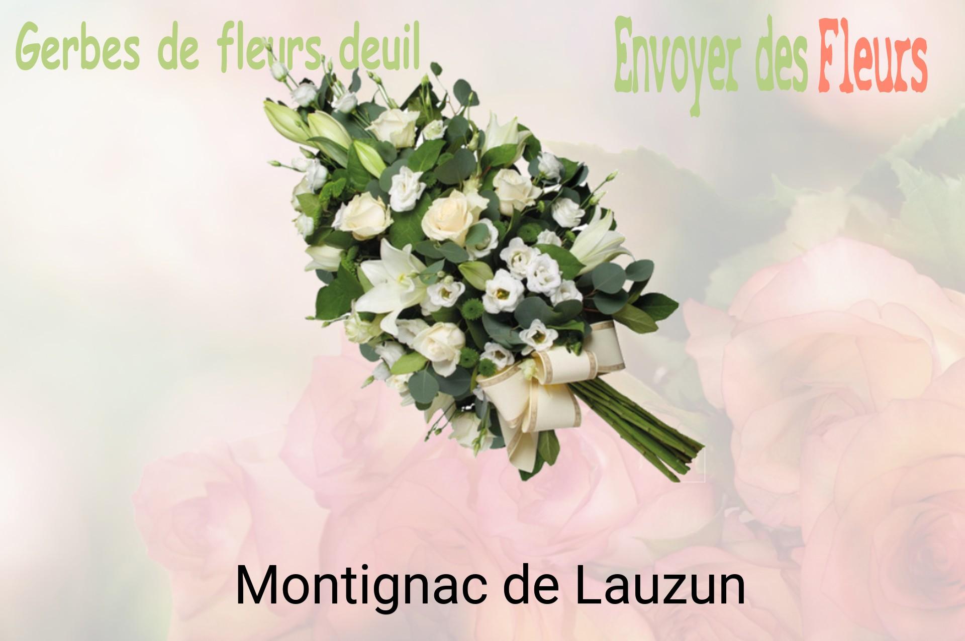 Gerbe de fleurs de deuil livrée à Montignac-de-Lauzun